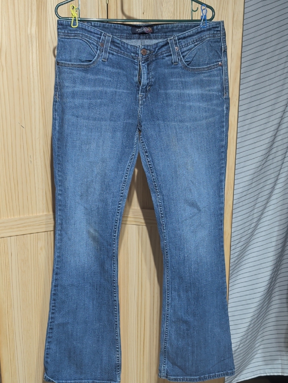 Stretch Flare Jeans in Medium Blue by LEE COOPER